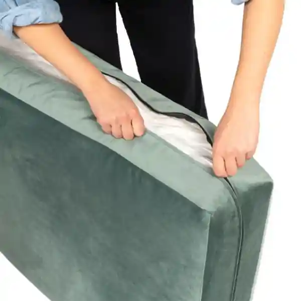Custom zippered cushion designed for ultimate comfort and versatility