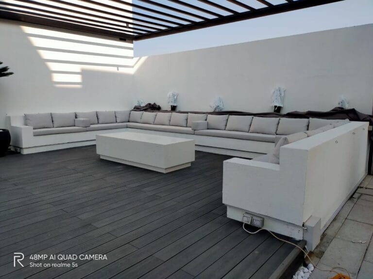 outdoor cushions custom made grey coloured