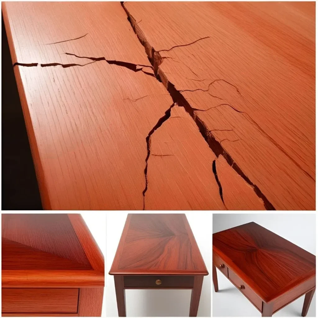 how to repair cracked wood furniture