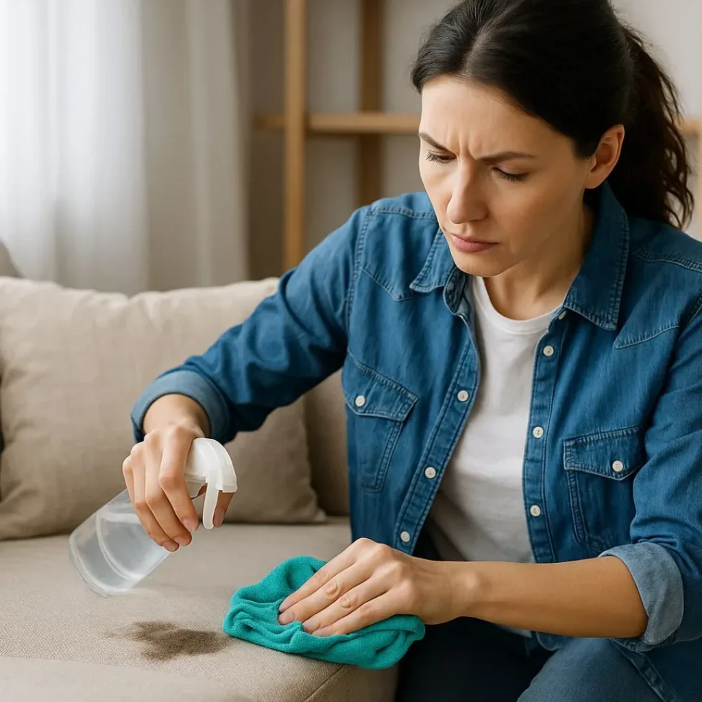 how to clean sofa stains with home solution
