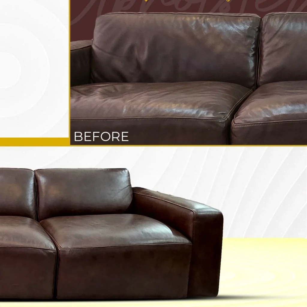 Custom Leather Sofa Upholstery Solutions for damaged and old sofas